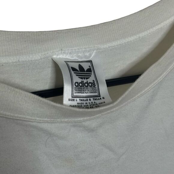 VTG 90’s Adidas Tre Foil Made In USA T Shirt Large - Picture 3 of 4